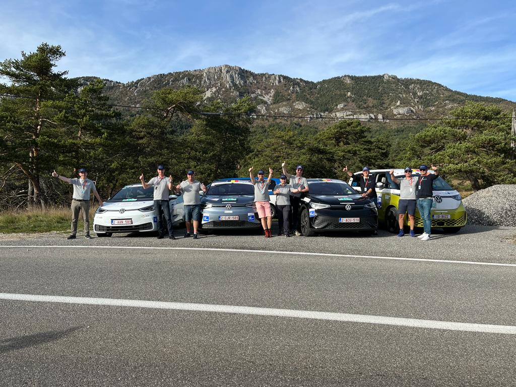 Le Belgian VW Club sur le podium du E-Rallye Monte-Carlo