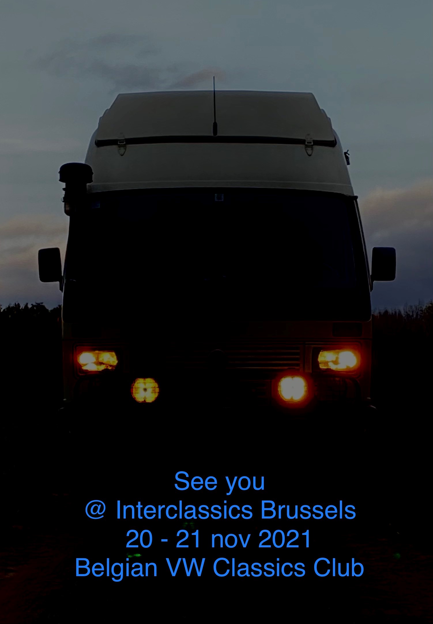 Le Belgian VW Classics Club à Interclassics Brussels avec un clin d'oeil à la #vanlife