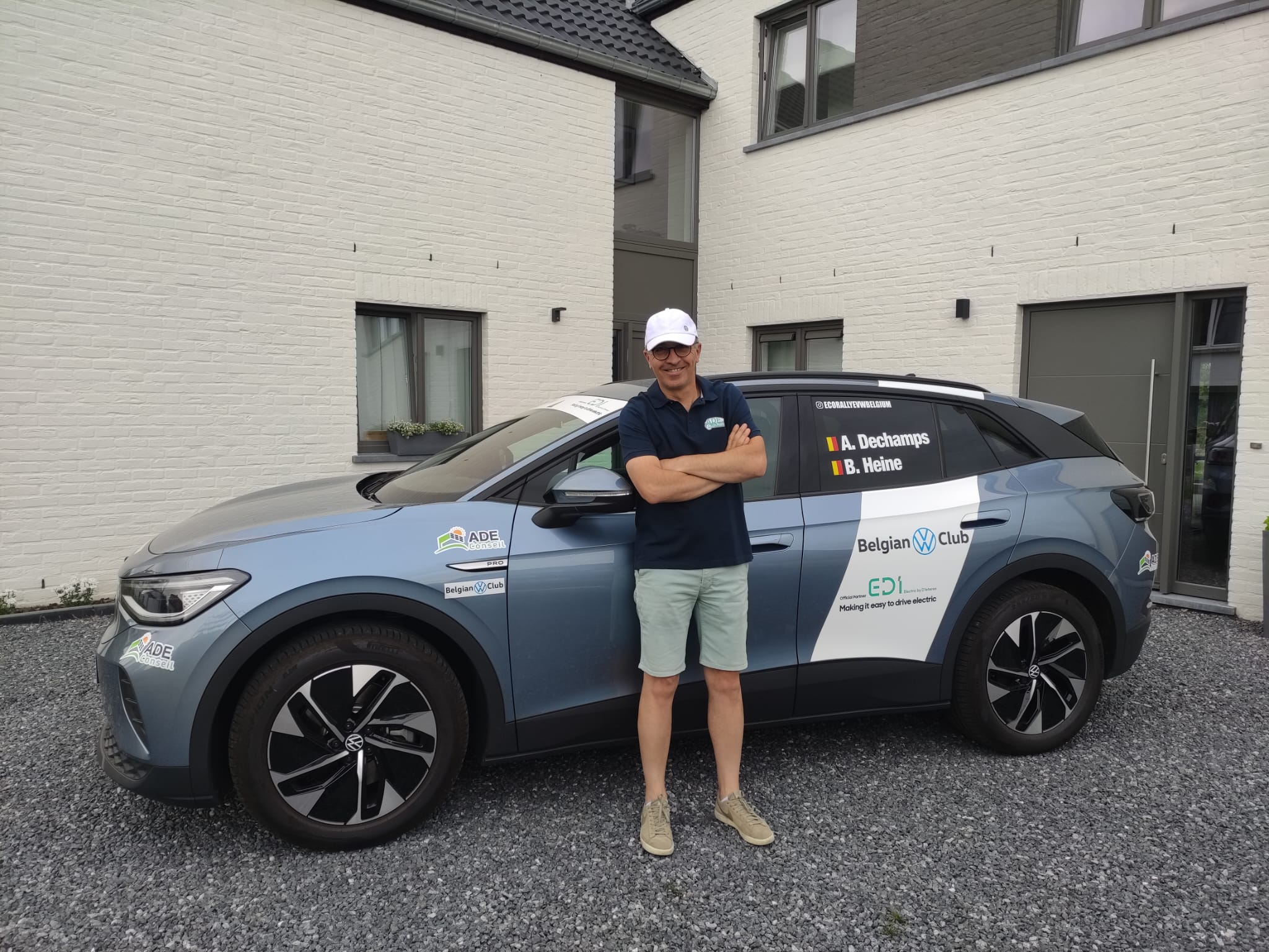 Antoine Dechamps en Volkswagen ID.4 à l’Oeiras Eco Rally Portugal