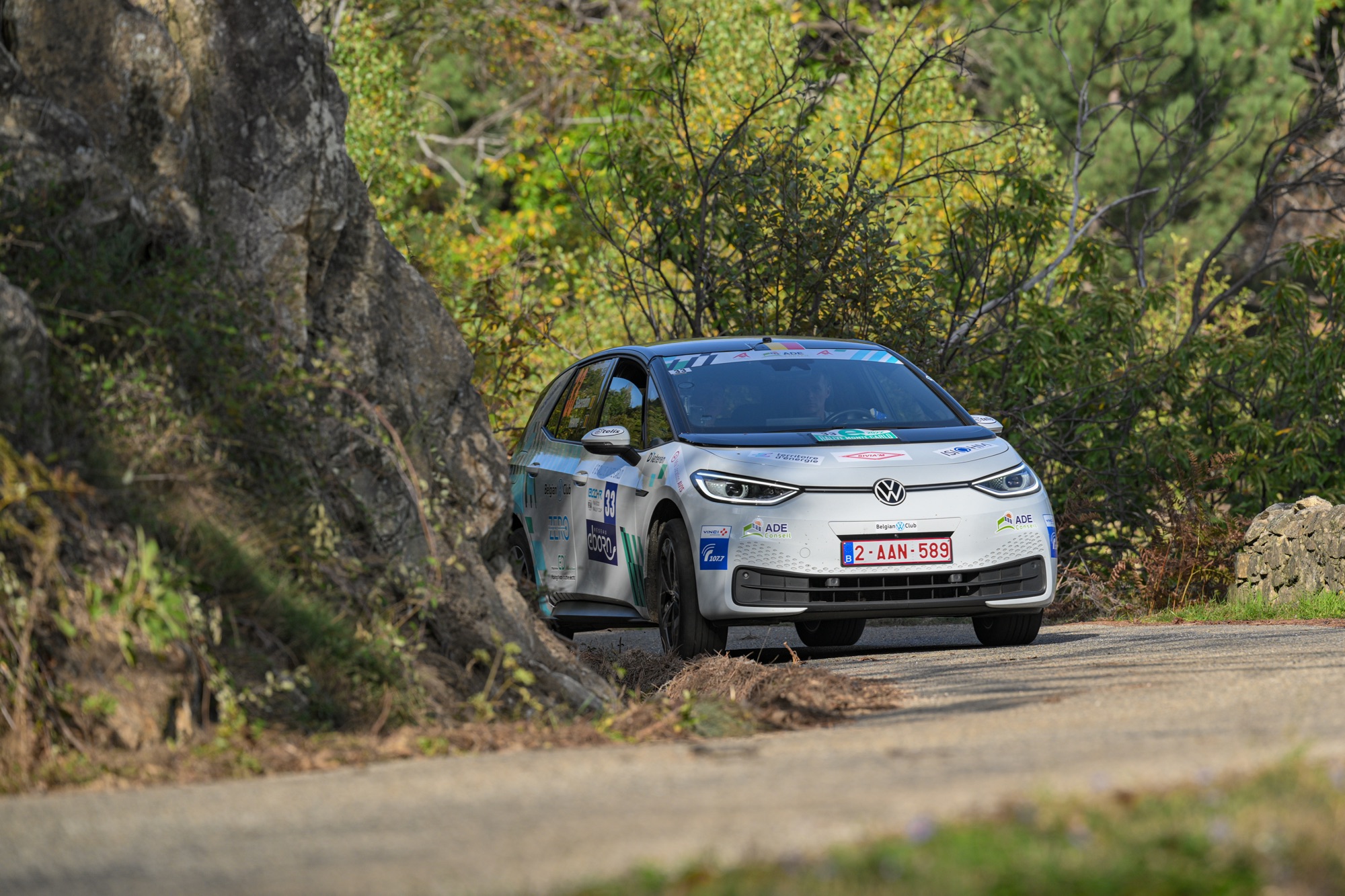 Le Belgian VW Club avec la gamme ID. complète au départ du E-Rallye Monte-Carlo