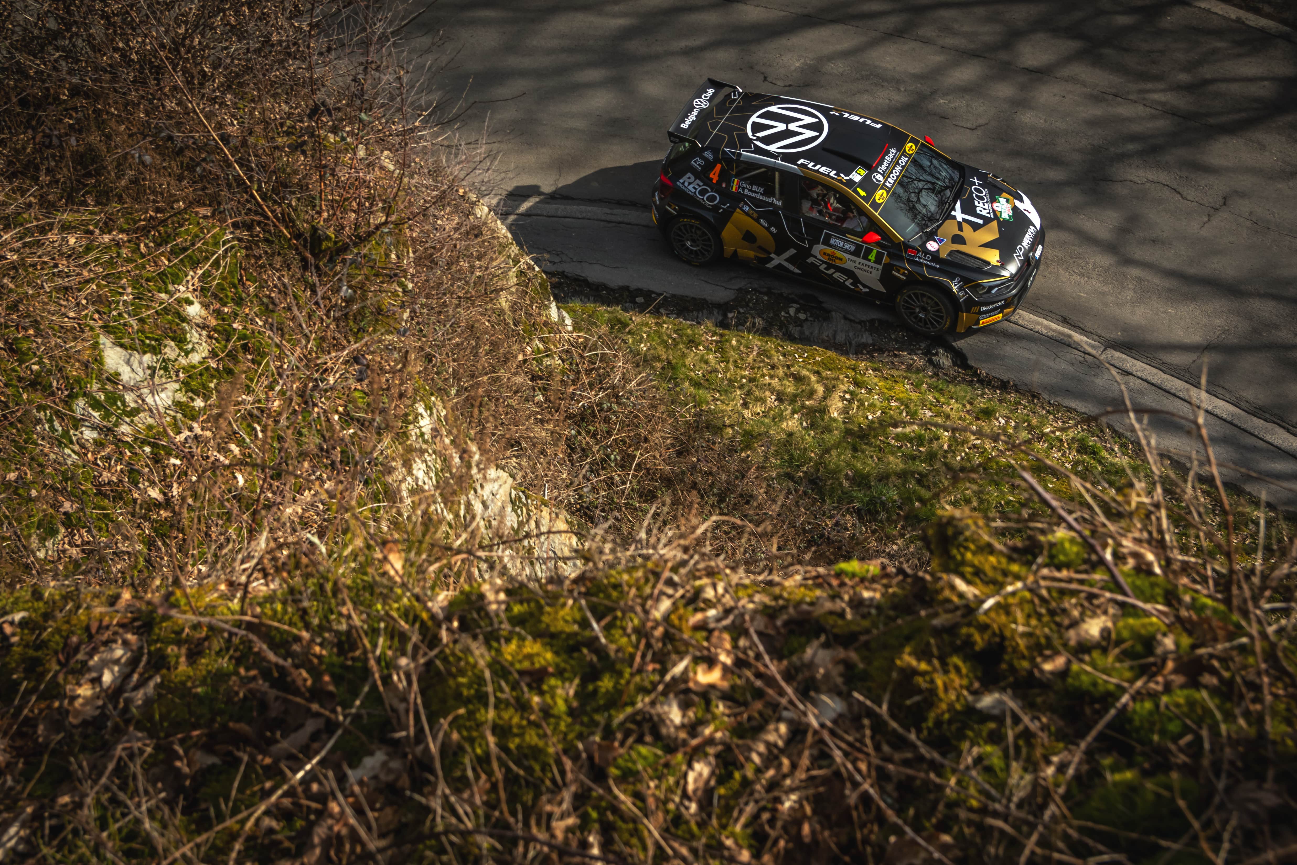 Gino Bux au Rallye des Ardennes avec une Volkswagen Polo GTI Rally2 de Sarrazin Motorsport