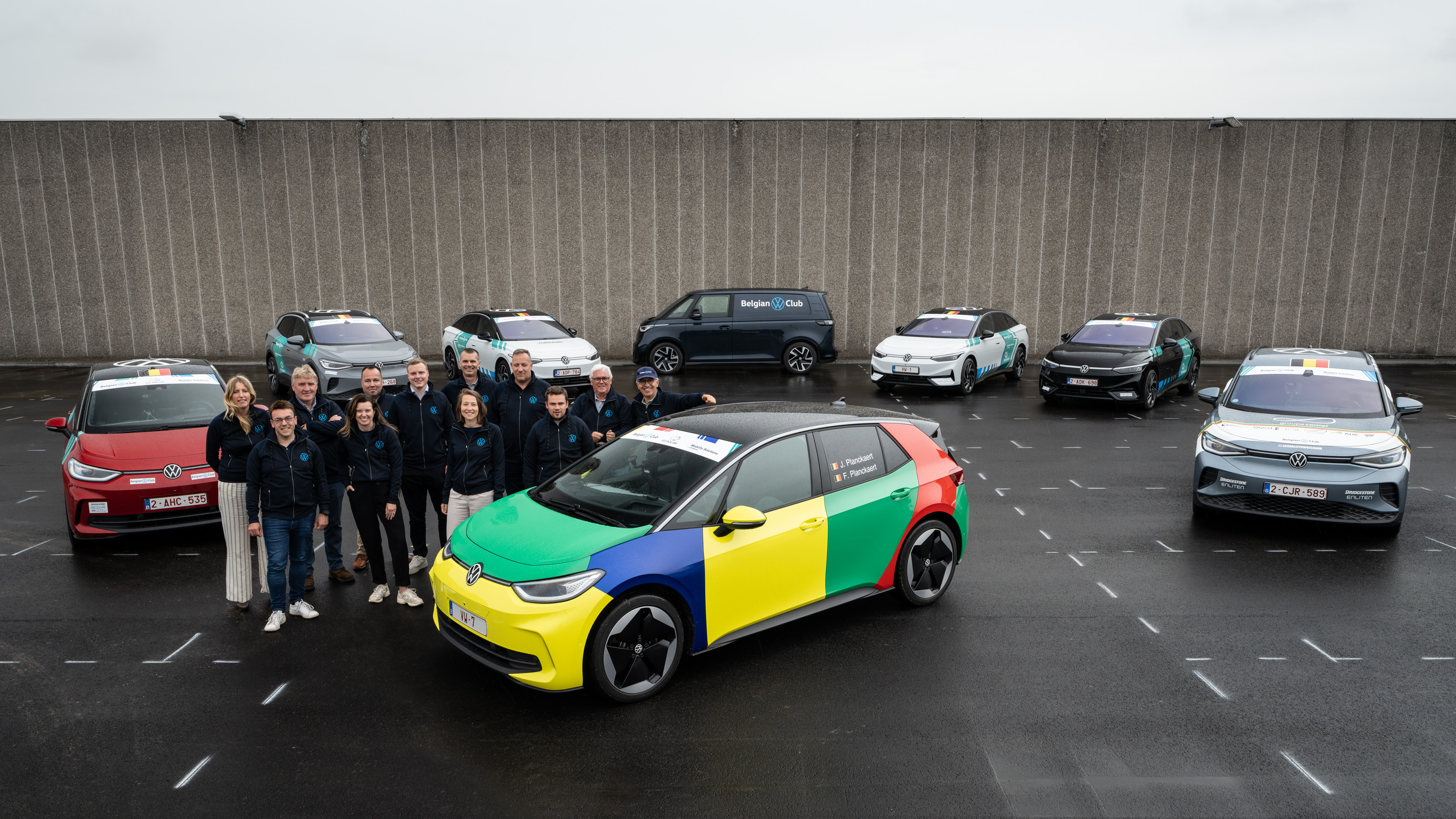 Les équipages du Belgian VW Club présents en nombre au départ de l’e-Rallye Ardenne Roads by Volkswagen ID.