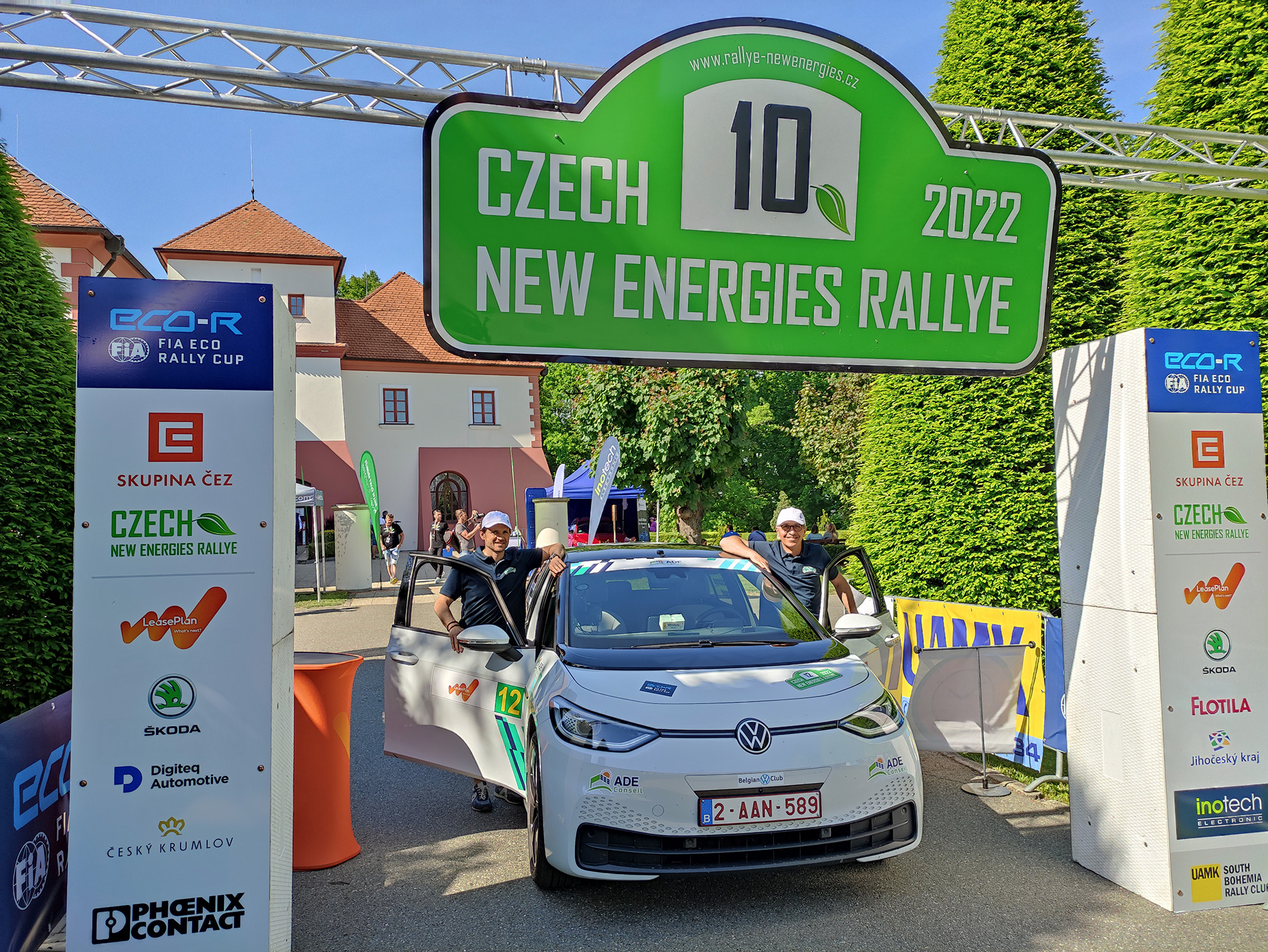 Des coups d’éclats au Czech New Energies Rally pour Antoine Dechamps et la Volkswagen ID.3 du Belgian VW Club