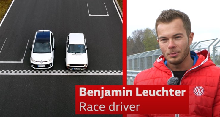 La up! GTI défie la Golf GTI de la première génération - Commentaire du pilote maison de Volkswagen: Benjamin Leuchter