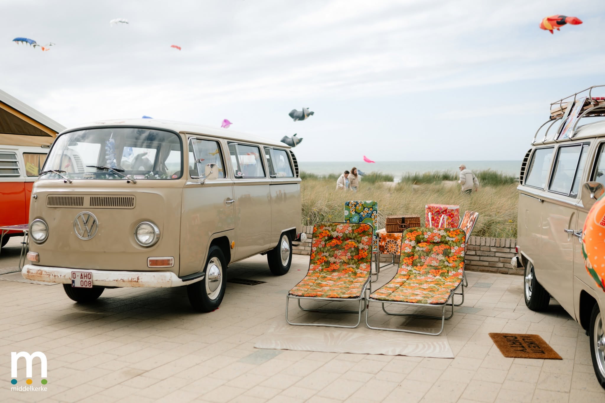 Le Volkswagen Bus en mode vacances à Westende
