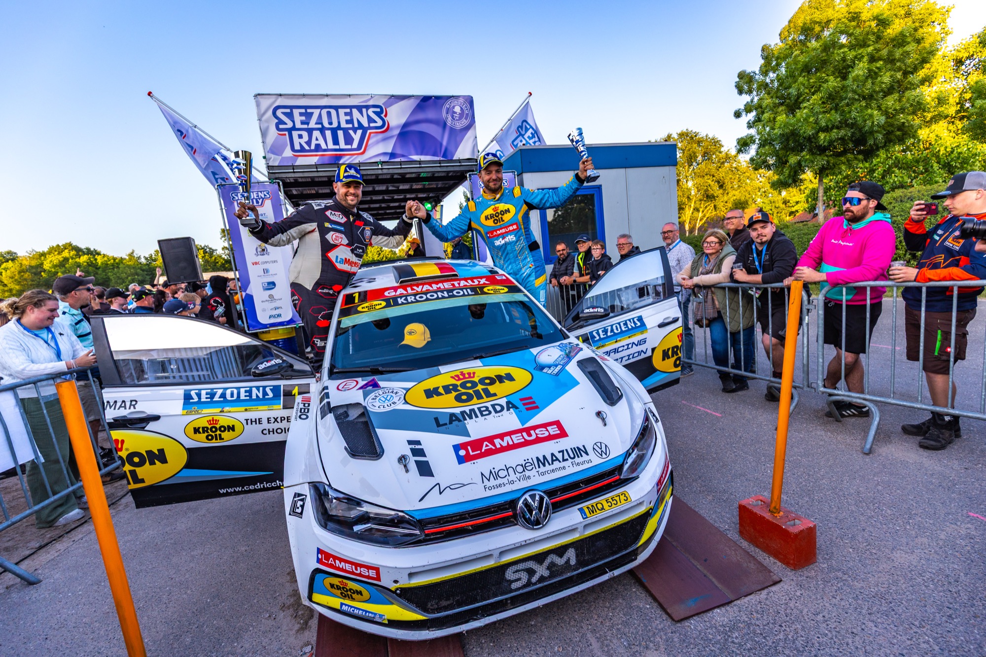 Mission accomplie pour Cédric Cherain, Xavier Portier et la Volkswagen Polo GTi Rally2 au Sezoensrally (+ video)
